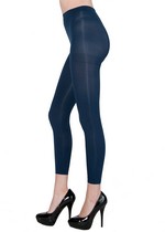 BLUE FOOTLESS LEGGINGS