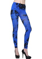 Lady's Tie Dye Black Smoke Tights