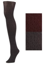 Lady's Black Flames Fashion Tights