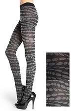 Lady's  Fashion Spiraling Lava Dots Tights