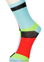 3 Single Pair Bundle Pack Lady's The Breakfast Club Novelty Crew Socks
