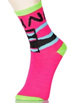 3 Single Pair Bundle Pack Lady's Punk Style Novelty Crew Socks
