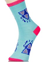 3 Single Pair Bundle Pack Lady's Trifecta Novelty Crew Socks