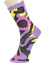 3 Single Pair Bundle Pack Lady's Atlantis Novelty Crew Socks