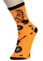 3 Single Pair Bundle Pack Lady's Rock n Roll Heaven Novelty Crew Socks