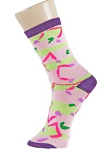 3 Single Pair Bundle Pack Lady's Confetti Novelty Crew Socks
