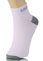 USA CONTRAST BAND ANKLE CUT SOCKS