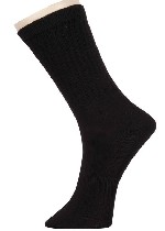 Men's Classic Solid Black Dress Socks