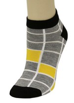 GRID PATTERN LOW CUT SOCKS