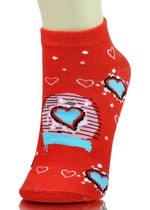 HEARTS AND LINES LOW CUT SOCKS