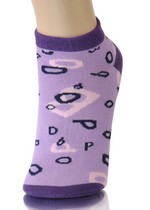 ALPHABET SOUP LOW CUT SOCKS