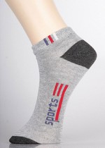 3 Pair Pack 3 Sport Stripes Athletic Design Low Cut Design Spandex Socks