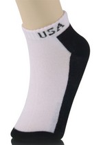 TWO TONED USA SPORT SOCKS LOW CUT
