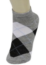ARGYLE PRINT LOW CUT SPANDEX SOCKS