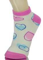 VALENTINES HEARTS LOW CUT SOCKS