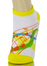 STREAMING MUSICAL BARS LOW CUT SOCKS