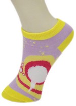ABSTRACT DRIPPY BUBBLES LOW CUT SOCKS