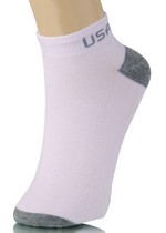 USA CONTRAST TOE LOW CUT SOCKS