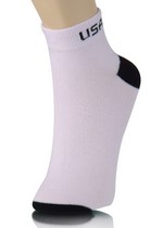USA CONTRAST TOE LOW CUT SOCKS