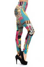 Lady's Jamboree Carnival Circus Printed Seamless Fashion Leggings
