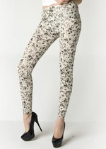 STELLA ELYSE FLORAL INK LIQUID LEGGINGS