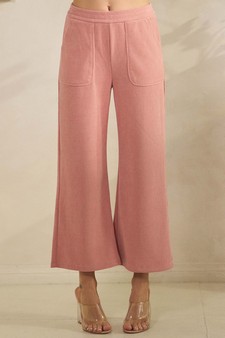 Women’s Wide Leg Corduroy Cropped Pants style 4