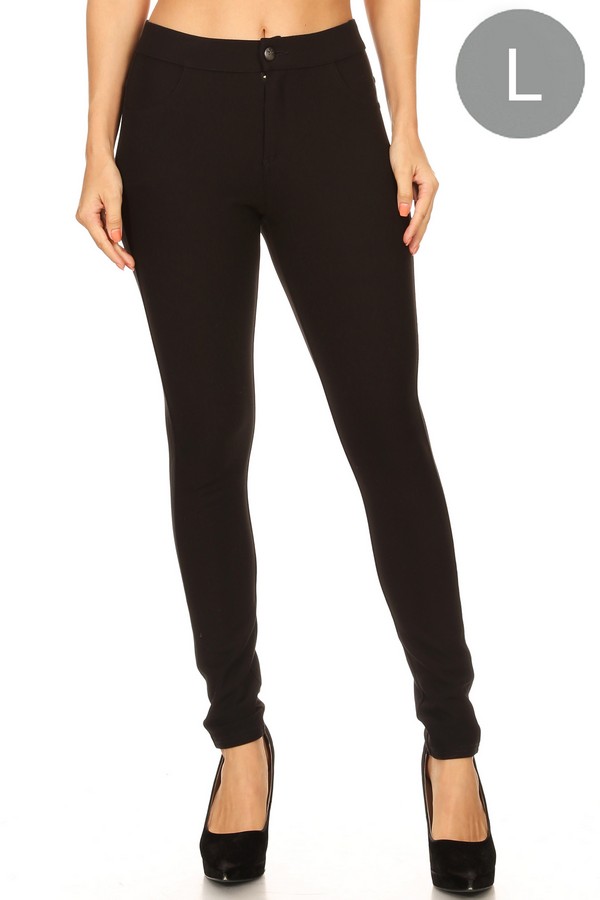 ponte knit skinny pants