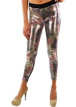 Lady's Fashion Designed The Rose Sequin Legging