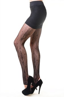 (blister) Lady's Fashion Designed Fish Net Pantyhose