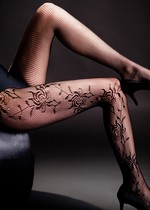 WHOLESALE ROSES ON A SINGLE VINE FISHNET PANTYHOSE
