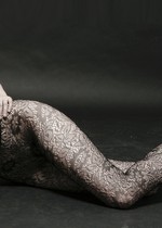 ALLOVER FLORAL PATTERN FISHNET PANTYHOSE
