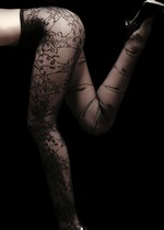 OUTER FLORAL FISHNET PANTYHOSE