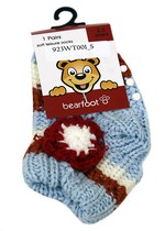 FLOWER AND STRIPED NON SKID SLIPPER SOCKS