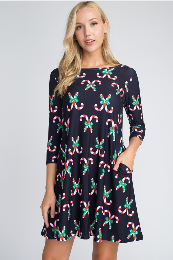 womens candy cane dress
