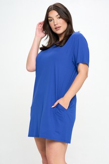 Women’s On The Go T- Shirt Dress With Pockets style 2