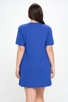 Women’s On The Go T- Shirt Dress With Pockets style 3