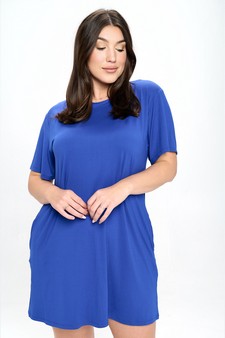Women’s On The Go T- Shirt Dress With Pockets style 4