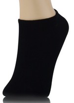 SOLID BLACK NO SHOW SOCKS