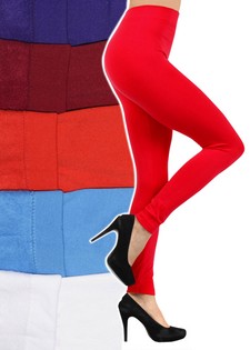 Solid Color Seamless Fleece Lined Legging