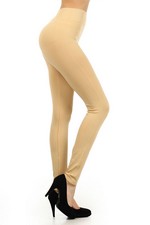 Solid Beige Color Seamless Legging