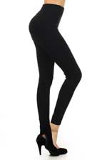 Solid Black Color Seamless Legging