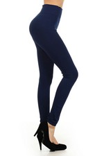 Solid Navy Blue Color Seamless Legging