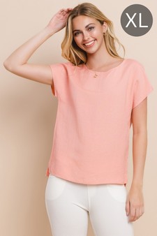 Women’s Airy Bliss: Linen Relaxed Top (XL only)