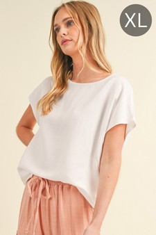 Women’s Airy Bliss: Linen Relaxed Top (XL only)