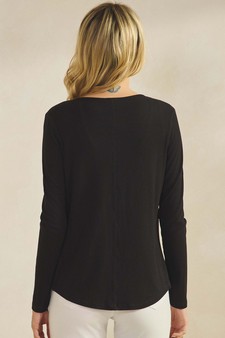 Pure Comfort LuxeAir Ribbed Long Sleeve Button Up Cardigan style 2