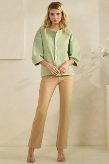 Soft Cotton Modal Front Button Pocket Cardigan style 5