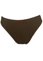 WOMENS SEAMLESS SOLID BROWN BRIEFS UNDERWEAR