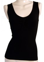 WOMENS SEAMLESS TANK TOP BLACK