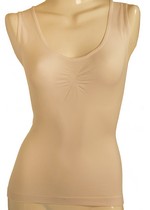 WOMENS SEAMLESS TANK TOP NUDE