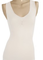 WOMENS SEAMLESS TANK TOP WHITE